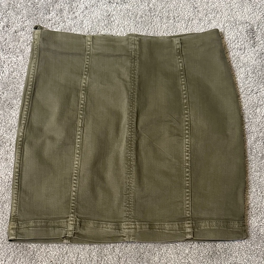 Free People Khaki Pencil Skirt